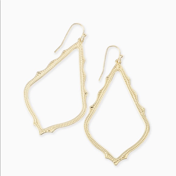Kendra Scott Jewelry - Kendra Scott Sophee Gold Open Drop Earrings With Dust Bag